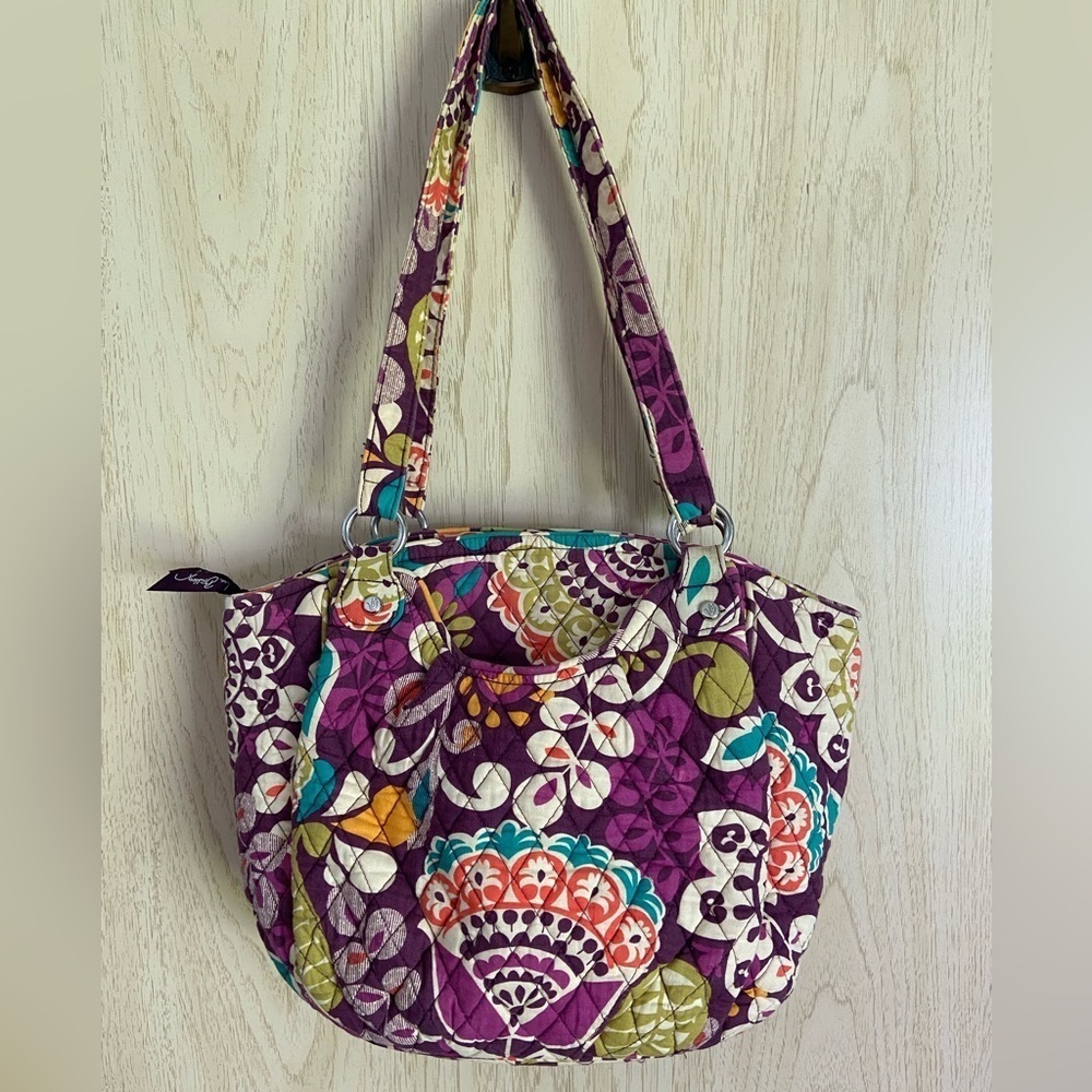Vera Bradley Glenna Shoulder Bag Purse - Plum Crazy